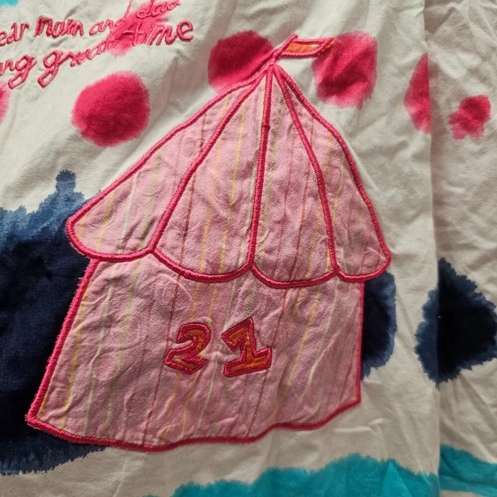 Summer SS Oilily Girls Whimsical 128 7 8 Dress Pink Polka Dot Netherland Dutch - Picture 12 of 12